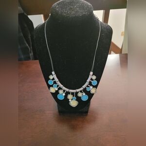 Elegant Blue and Yellow Necklace